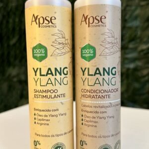 Shampoo e condicionador de fortalecimento, crescimento e combate a queda